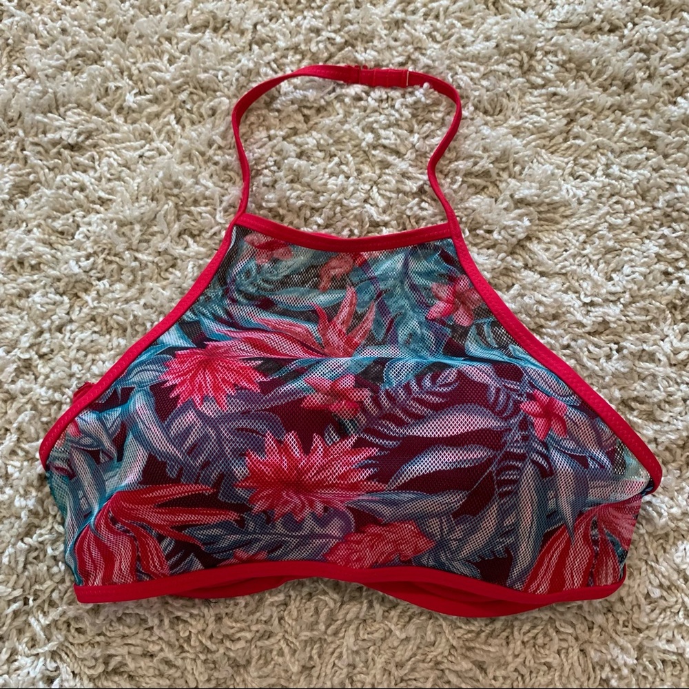 Floral Print Bikini Top